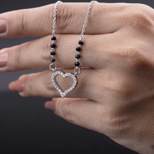 Love Heart Mangalsutra Flaunt Glow