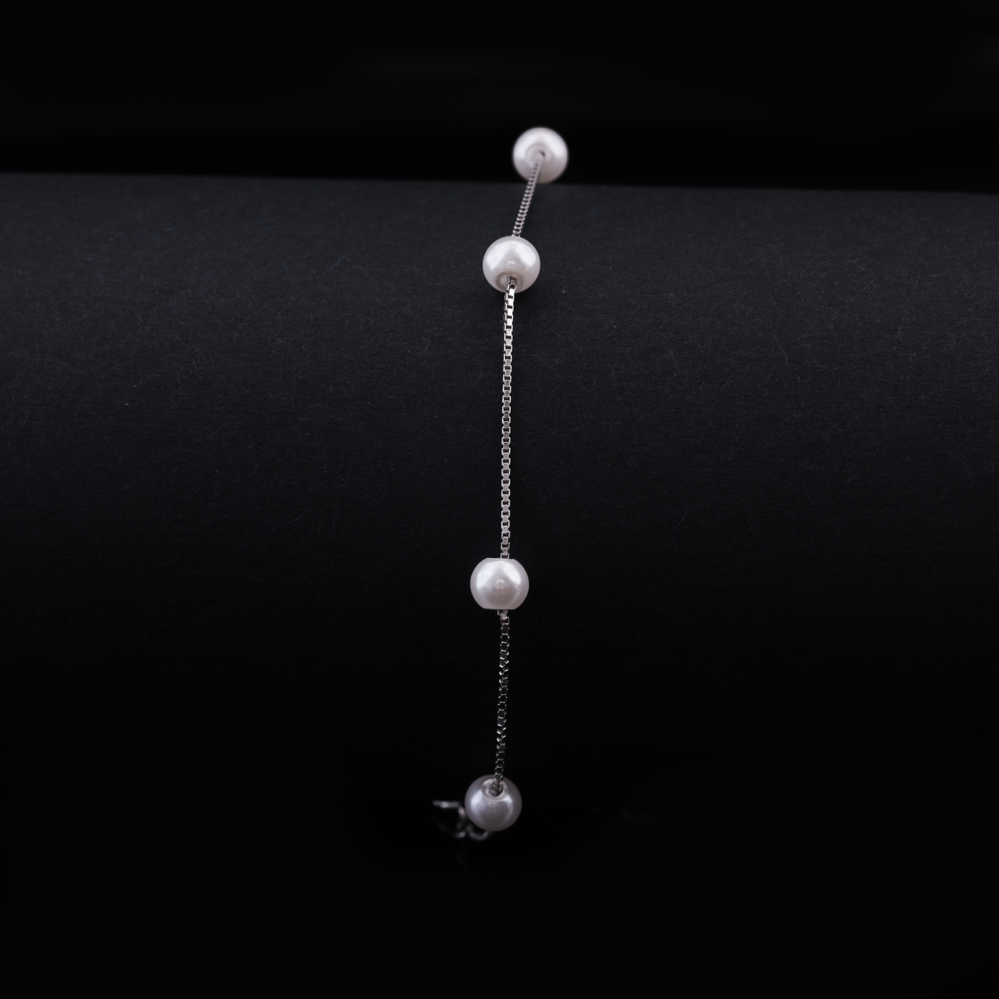 Pearl Drop Minimal Chain Bracelet Flaunt Glow