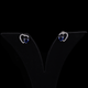 Blue Heart Stud Earrings Flaunt Glow