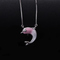 Pink Dolphin Charm Necklace Flaunt Glow