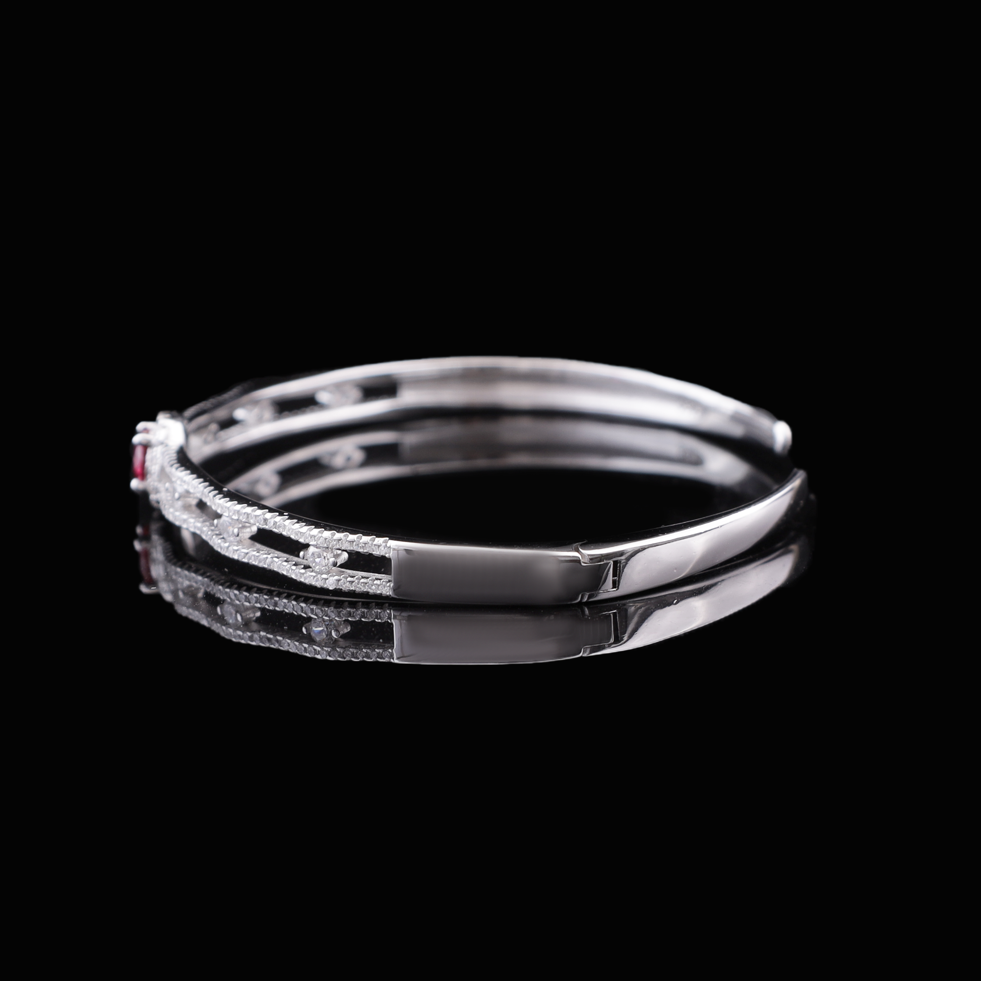 Ruby Radiance Bracelet & Ring Set Flaunt Glow