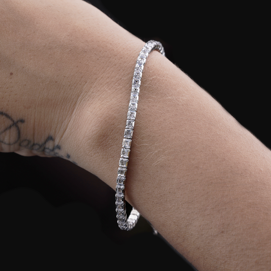 Crystal Line Tennis Bracelet Flaunt Glow