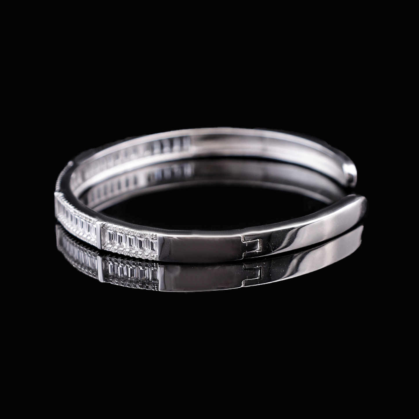 Baguette Crystal Bracelet & Ring Set Flaunt Glow