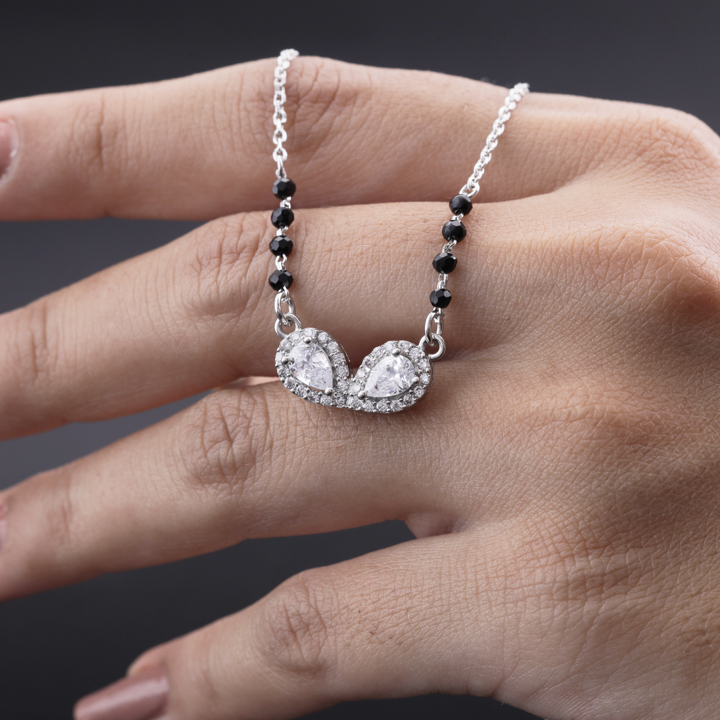 Twin Teardrop Elegance Mangalsutra Flaunt Glow