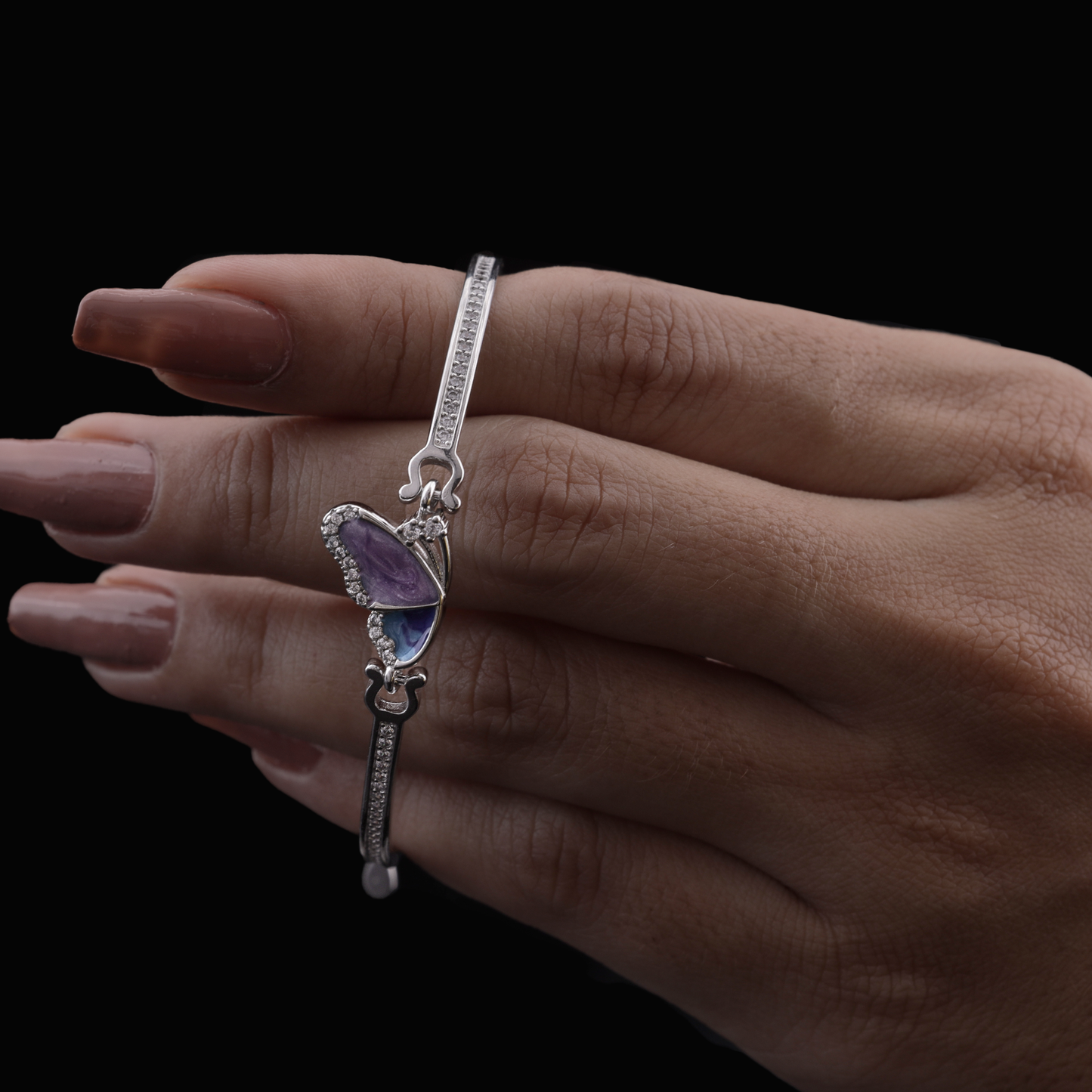 Butterfly Bloom Crystal Bracelet Flaunt Glow